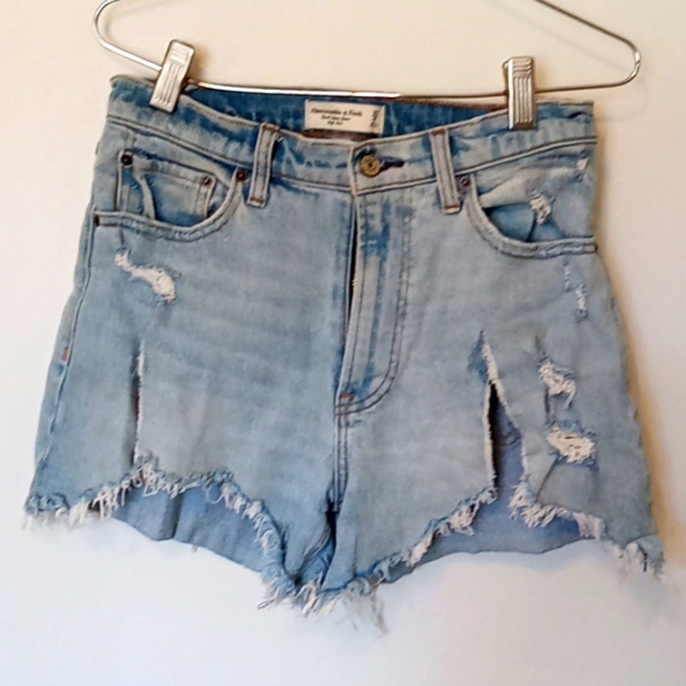 Abercrombie & Fitch Distressed Denim Shorts